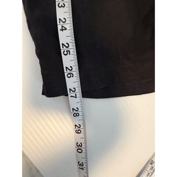 H HALSTON 100% Linen High Waist Pleated Front Trousers Size Medium Pockets - Picture 7 of 8